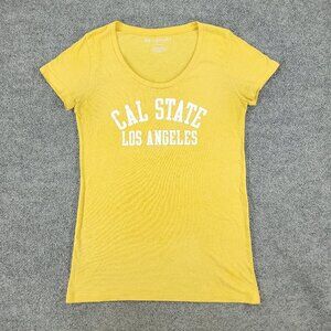 Cal State Los Angeles Golden Eagles Shirt Girl's XL Yellow NCAA Short Sleeve Top